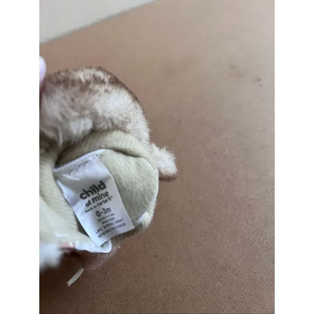 Carters Child Of Mine Carter's Pink Bow Baby Boots 0-3 Months